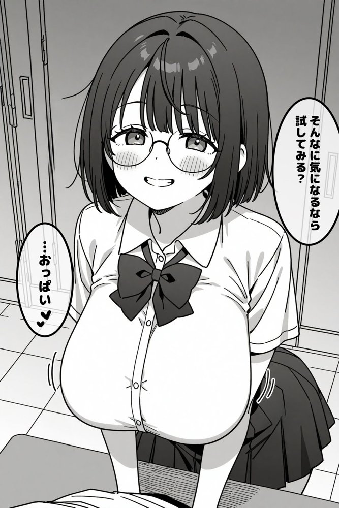地味委員長の俺しかしらない裏の顔 エロ同人誌画像 011