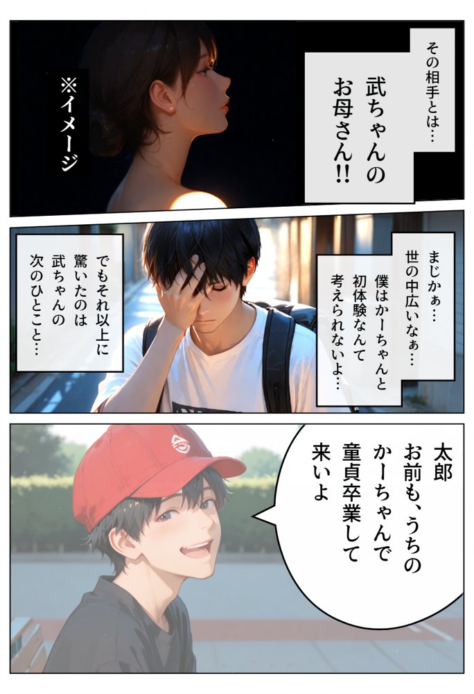 おばさんとセックス  むっちり巨乳熟女の親友のお母さん（45歳）に童貞の僕の筆おろしをしてもらった話 エロ同人誌画像 005