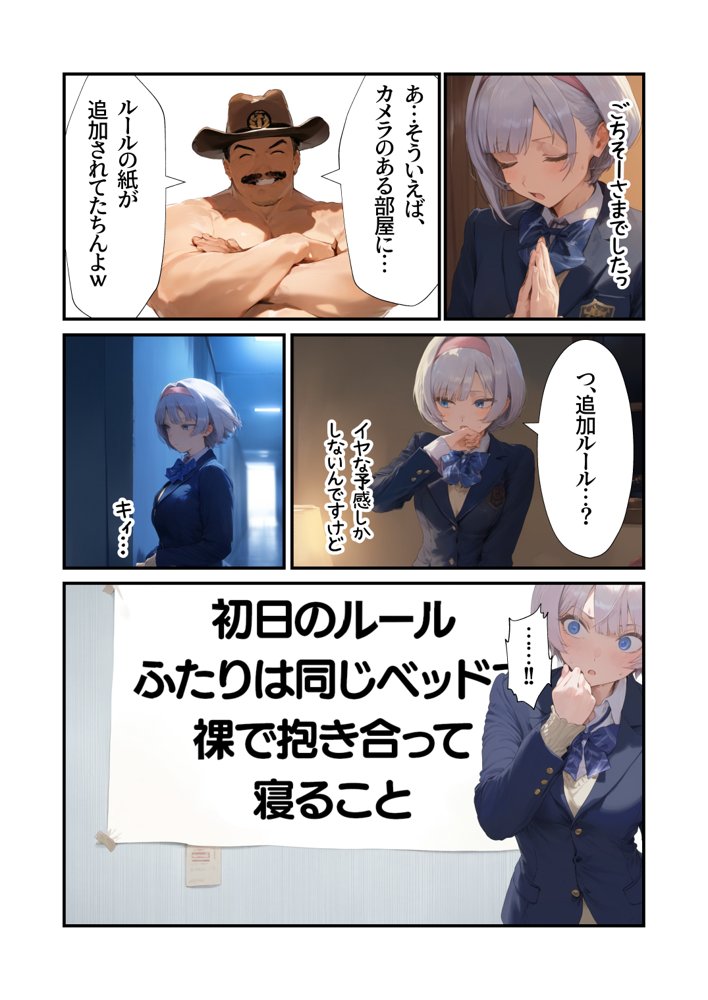 【セックスしないと出られない部屋】美少女でも流石におじさんとHしちゃう説 エロ同人誌画像 058
