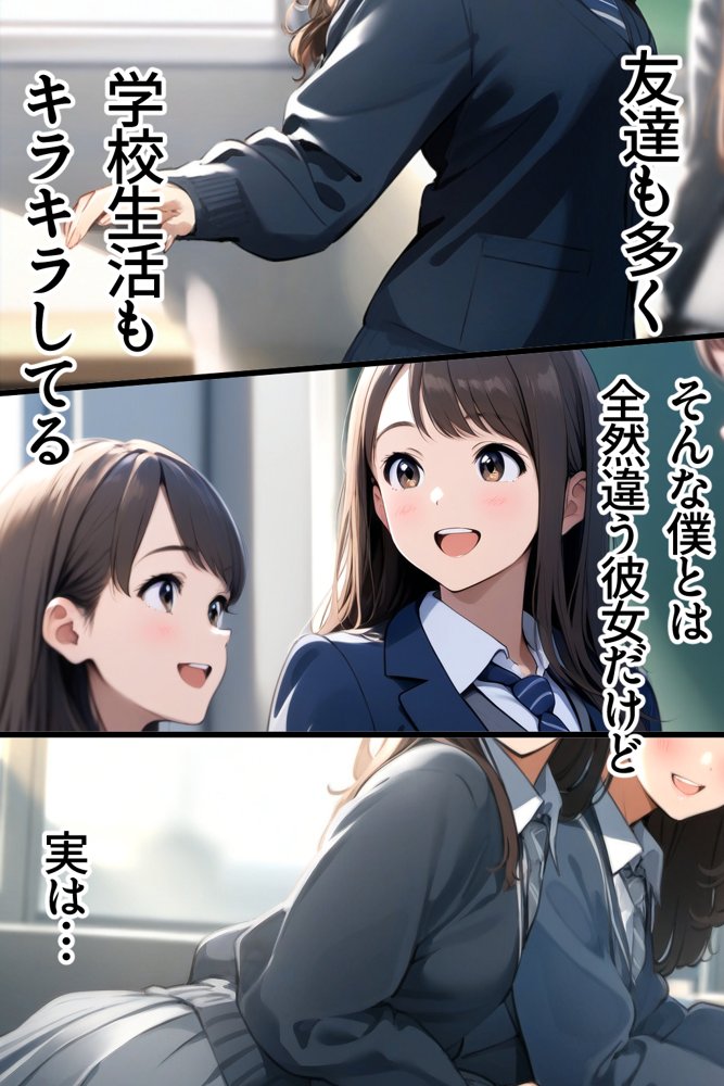 スクールカースト上位J Kと非モテの僕は実はセフレ！でも当然NTRの心配が！？ 「校内恋愛ハマる関係」放課後セックスライフ エロ同人誌画像 003
