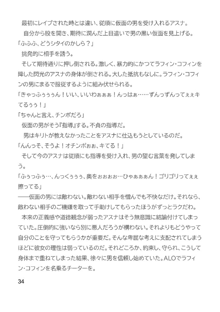 Slut Art Online -Demoralization- エロ同人誌画像 035