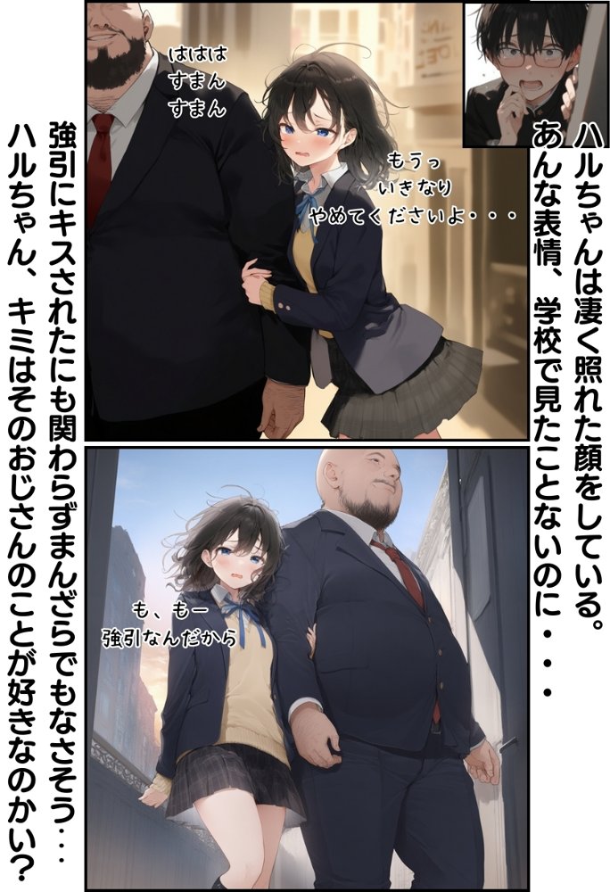 地味で華奢な裏垢女子がおじさんに甘やかされてハメ撮り撮影〜BSS編、僕が先に好きだったのに〜 エロ同人誌画像 045