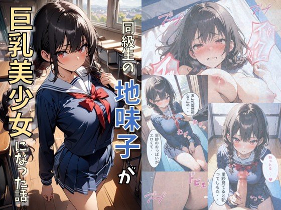 同級生の地味子が巨乳美少女になった話 エロ同人誌画像 001