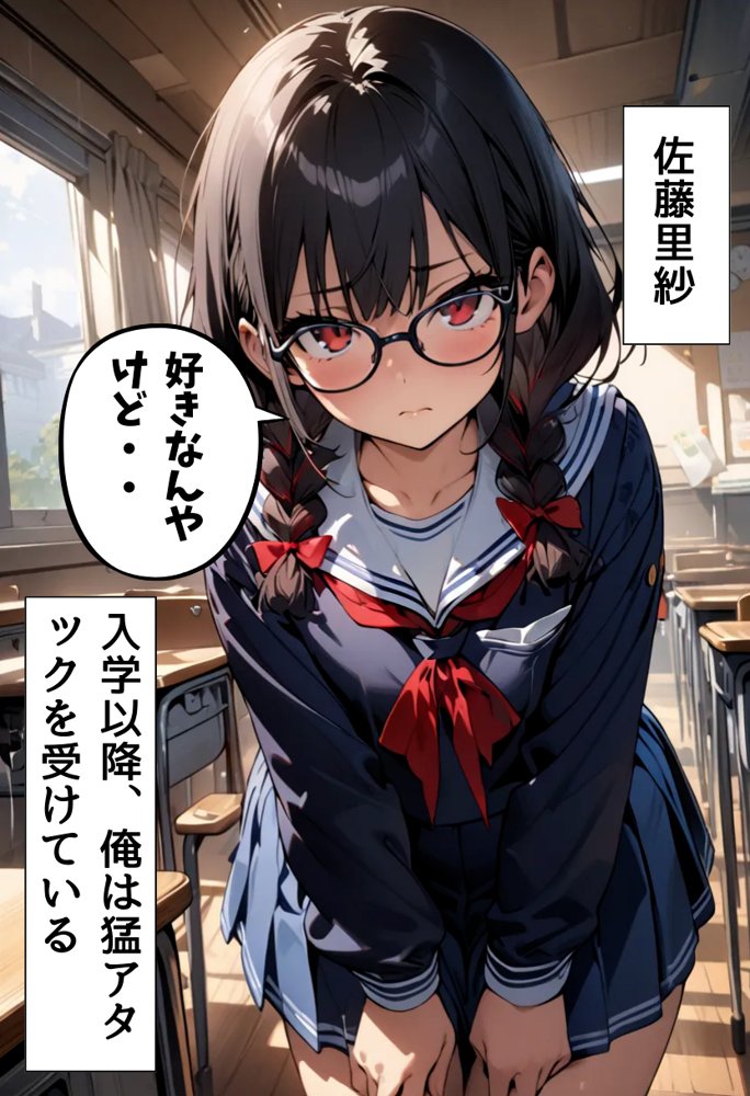 同級生の地味子が巨乳美少女になった話 エロ同人誌画像 002