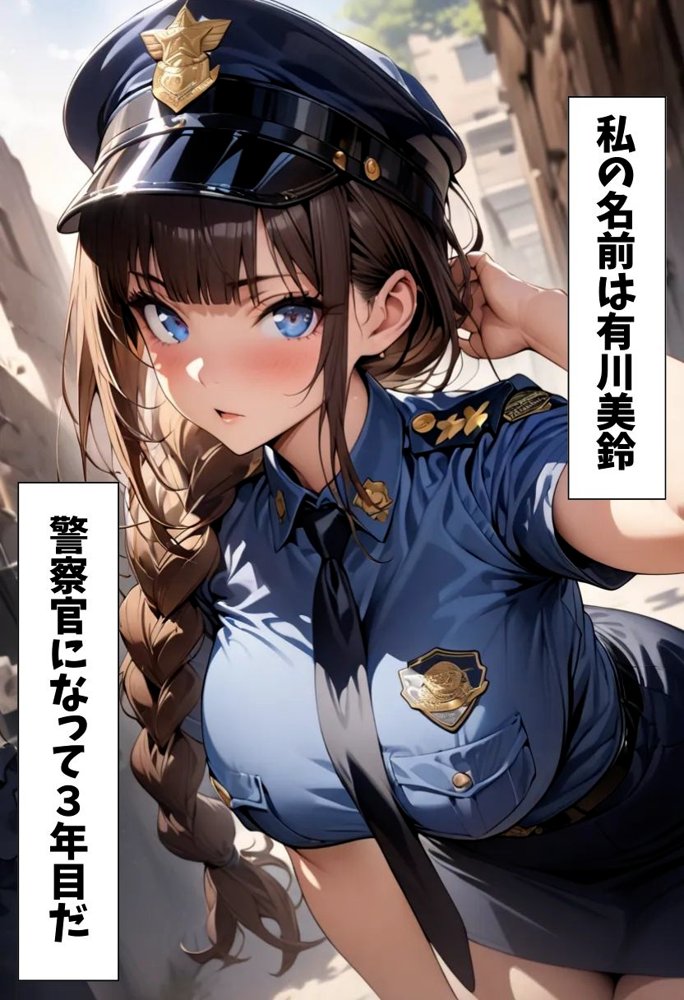 爆乳警察官の秘密の活動 エロ同人誌画像 002