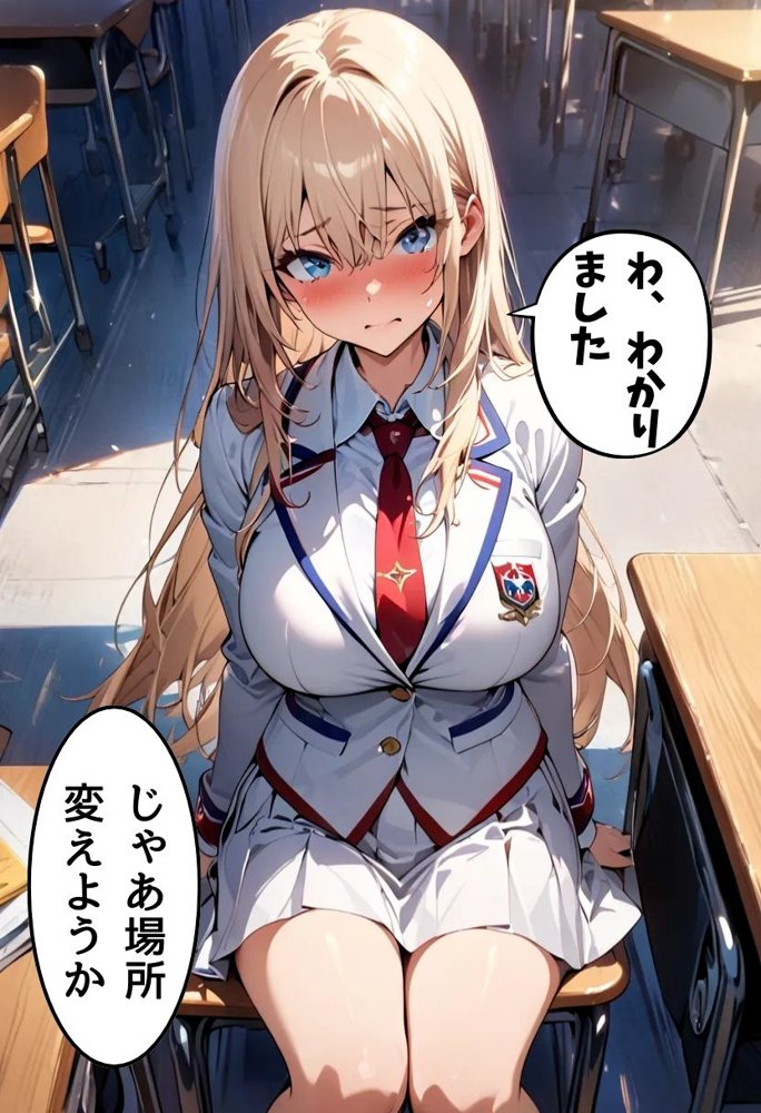 爆乳生徒会長とえっちな主従関係 エロ同人誌画像 017