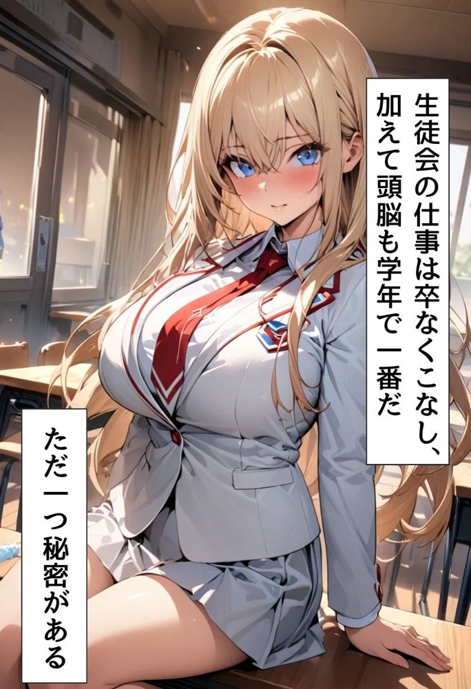 爆乳生徒会長とえっちな主従関係 エロ同人誌画像 003