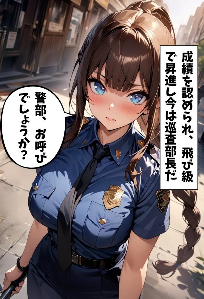 爆乳警察官の秘密の活動 エロ同人誌画像 003