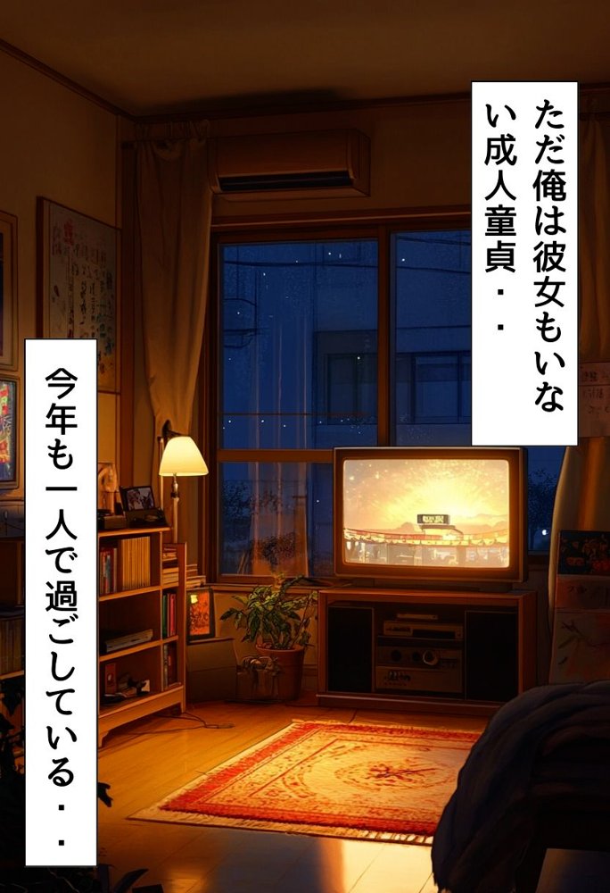 爆乳サンタに筆おろししてもらった話 エロ同人誌画像 003