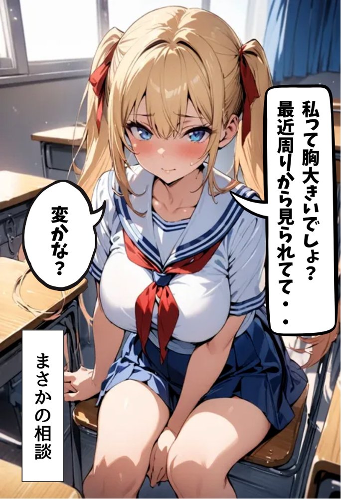 ツインテール巨乳幼馴染と濃厚処女SEX エロ同人誌画像 004