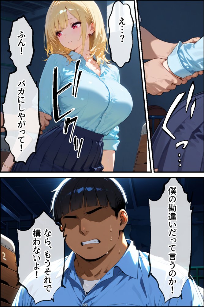 僕専用のギャルオナホ！  爆乳ギャルに勘違いして告ったらフラれたので、無理やり躾けて僕専用オナホにしてやった エロ同人誌画像 011