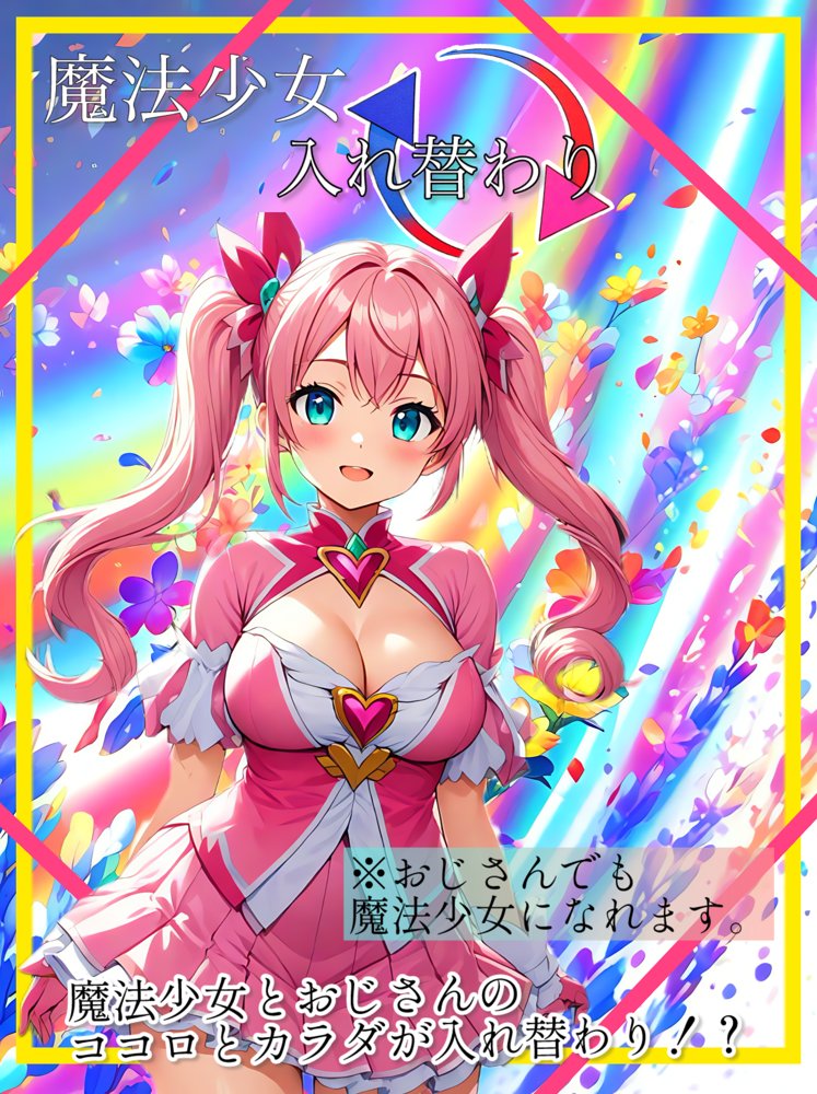 【入れ替わり・漫画】魔法少女入れ替わり エロ同人誌画像 001