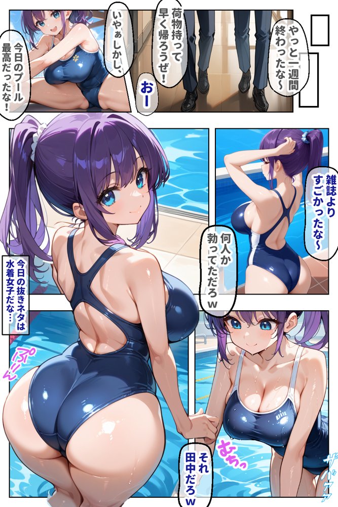 巨乳なクラスメイト教室でオナニーしてた件 エロ同人誌画像 004