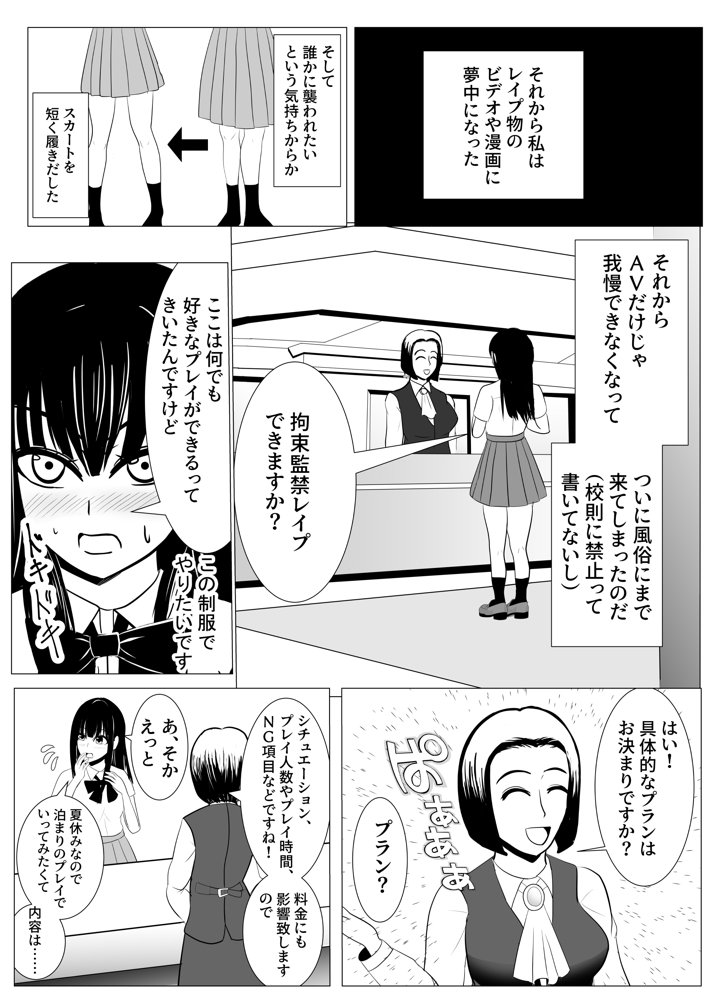 18歳からはじめる監禁拘束 AVに脳を焼かれたM女子の末路 エロ同人誌画像 009