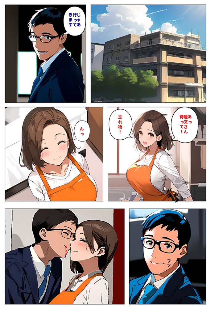 間男の提案に乗って不倫現場を目撃したら、最愛の妻が土下座してセックスのお願いをした。 エロ同人誌画像 001