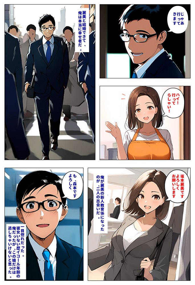 間男の提案に乗って不倫現場を目撃したら、最愛の妻が土下座してセックスのお願いをした。 エロ同人誌画像 009