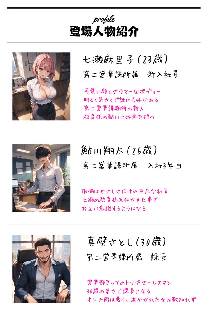 新人社員「牝奴●化」計画 エロ同人誌画像 002