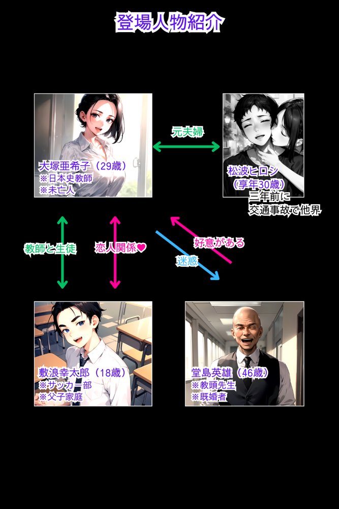 未亡人教師（上巻）大好きな先生が教頭の愛人に堕ちていた件 エロ同人誌画像 001