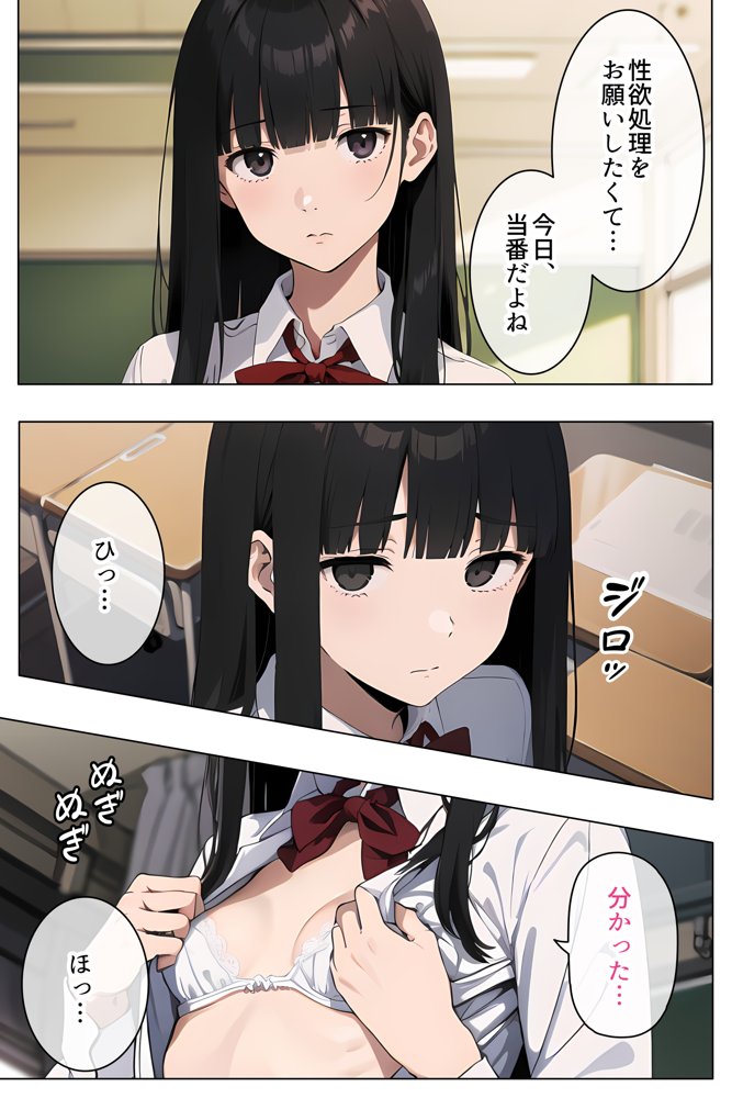 性欲処理で見抜きさせてくれる学校2 エロ同人誌画像 008