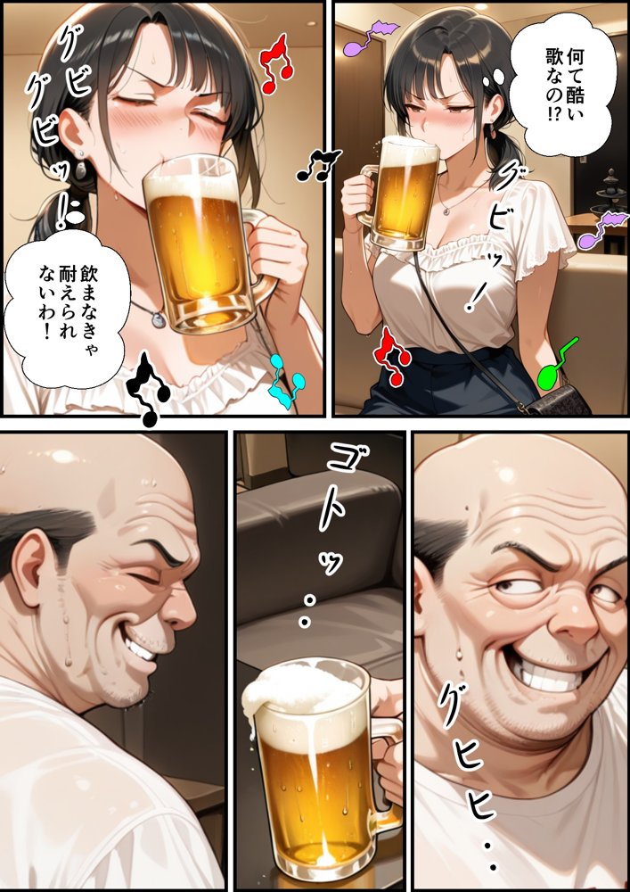 妻が毒オジにナンパされて媚薬を盛られた件 エロ同人誌画像 022