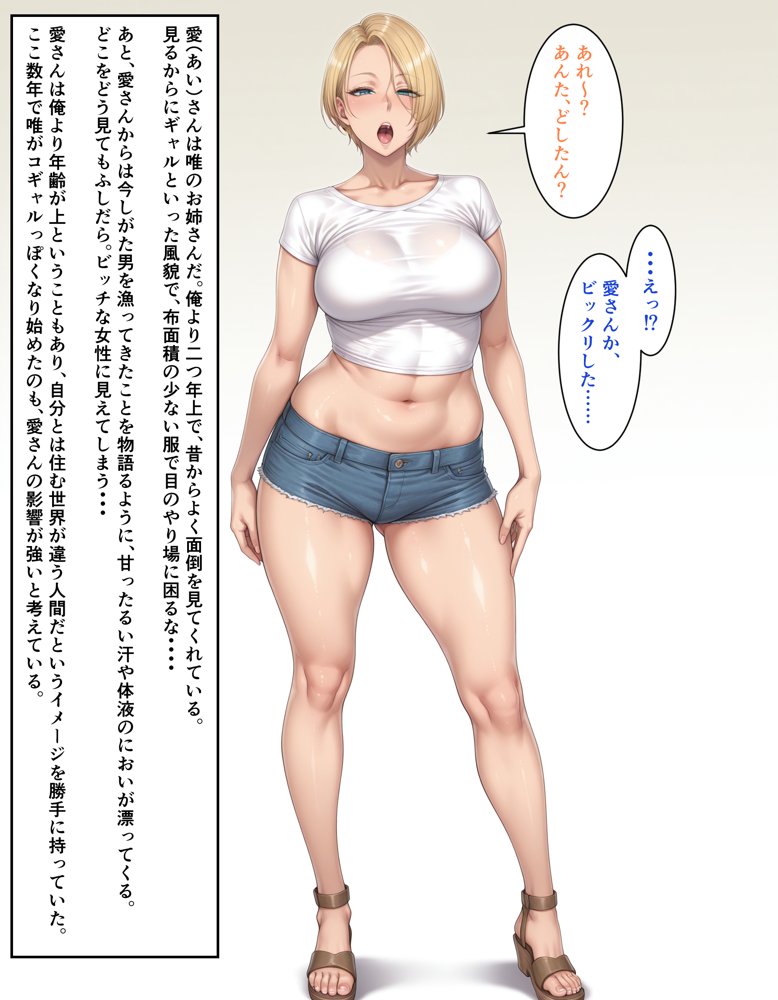 ビンビン勃起乳首の年上ビッチギャルに俺が逆寝取りされるまで1 エロ同人誌画像 002