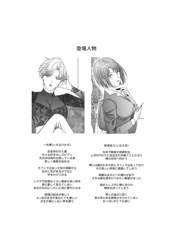 ノンケ女、レズビアン人妻にNTRます。総集編 エロ同人誌画像 052