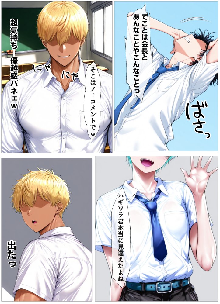 学園の王子様は爆乳だったのでオレのデカチンでメスにする エロ同人誌画像 013
