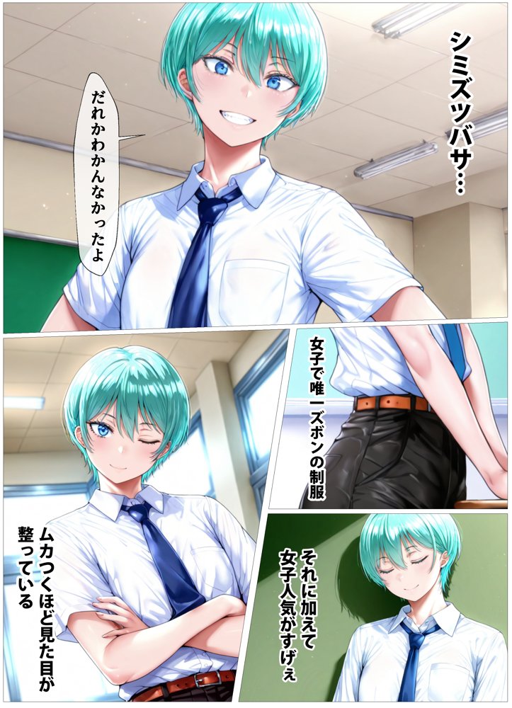 学園の王子様は爆乳だったのでオレのデカチンでメスにする エロ同人誌画像 014