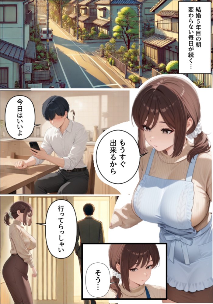 清楚で真面目な人妻をおねだりするまでハメ堕ちさせました エロ同人誌画像 002
