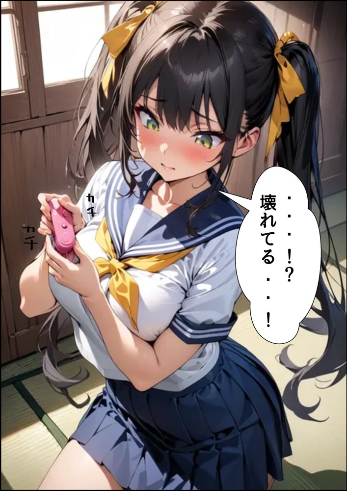 爆乳女子校生とピンクローターくんの恩返し エロ同人誌画像 007