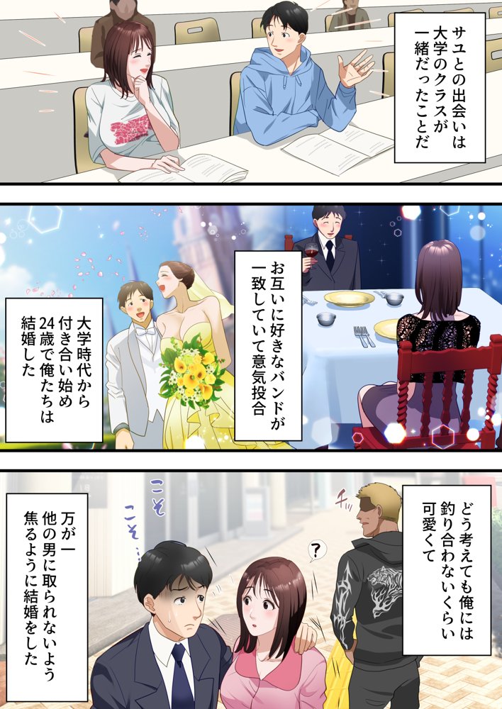 僕の最愛の妻がミュージシャンにDMナンパされてあっさり寝取られた話 エロ同人誌画像 003