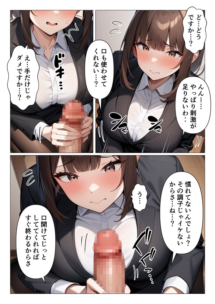 押し弱新人セールスレディにえっちなサービスさせるお話 エロ同人誌画像 007