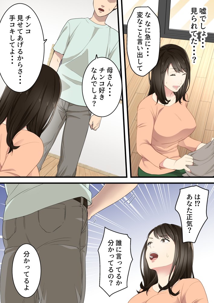仲の悪かった母と息子があまあまカップルになるまで エロ同人誌画像 012