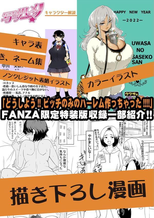 どうしよう！！ビッチのみのハーレム作っちゃった！！！！ 【デジタル特装版】 エロ画像 028