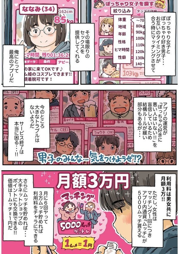 ムッチングアプリ 〜ゆきっぺの思い出〜 《読み切り》 エロ画像 006