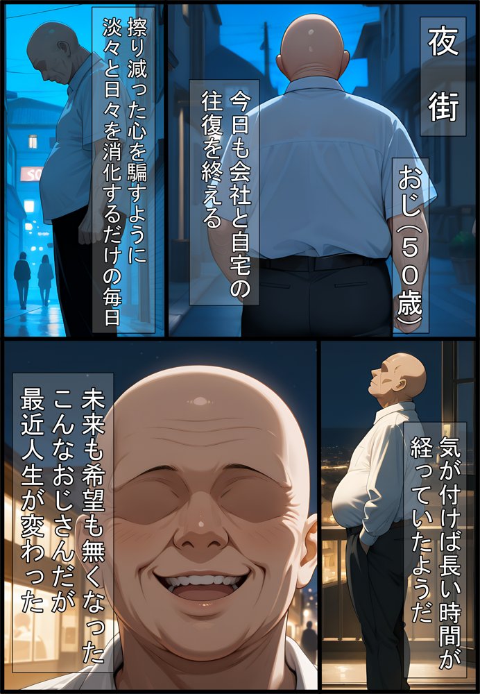 若い奥さんに愛されて眠れない！ エロ同人誌画像 001