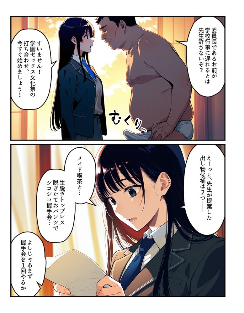 催認時間割2限目  真面目な学級委員長の椿木咲49メンバー倉持未祐は時間割洗脳アプリでセックス学園祭の打ち合わせ中（ハート） エロ同人誌画像 006