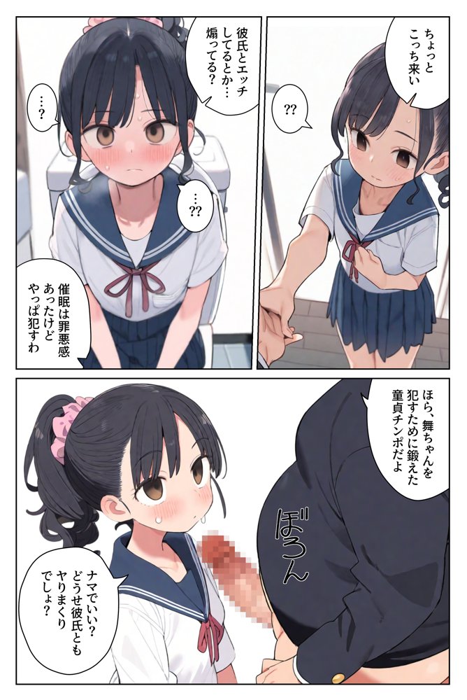 片想いだった幼馴染を催●漬けにして寝取りレ●プする。 エロ同人誌画像 008