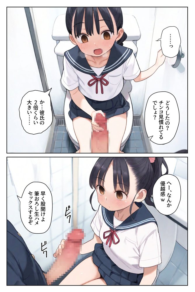 片想いだった幼馴染を催●漬けにして寝取りレ●プする。 エロ同人誌画像 009