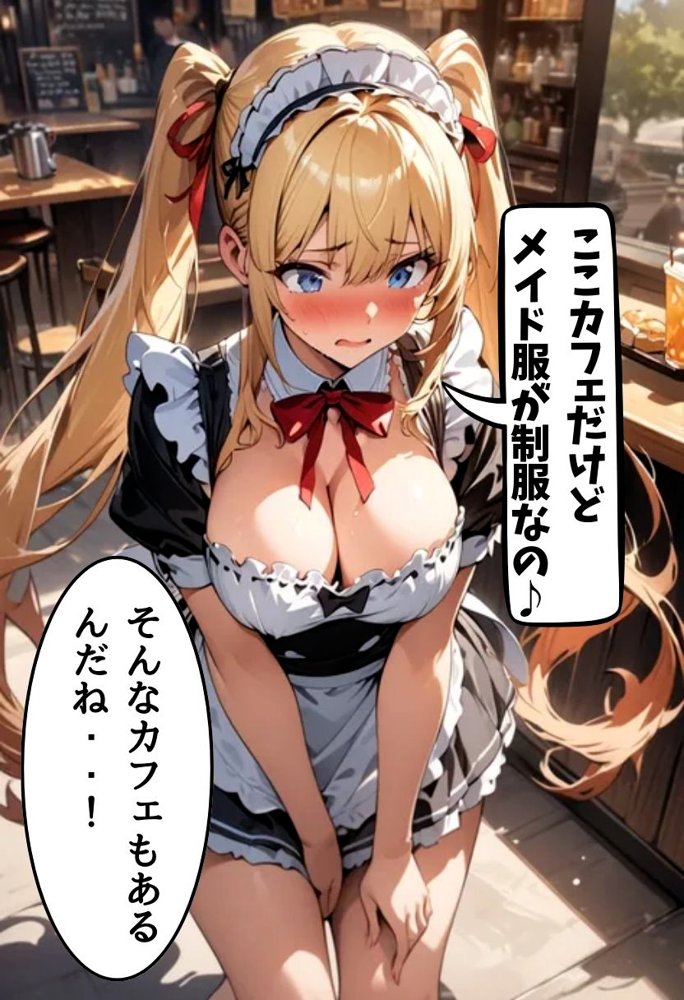 巨乳幼なじみとメイドコスえっち エロ同人誌画像 011