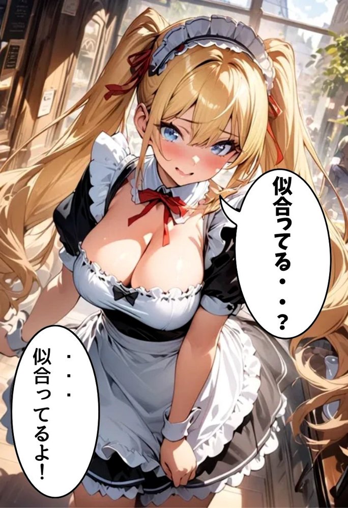 巨乳幼なじみとメイドコスえっち エロ同人誌画像 012