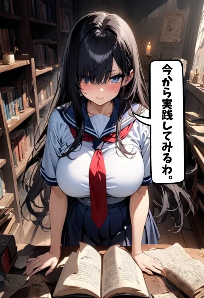 爆乳オカルト部員と濃厚初セックス エロ同人誌画像 014