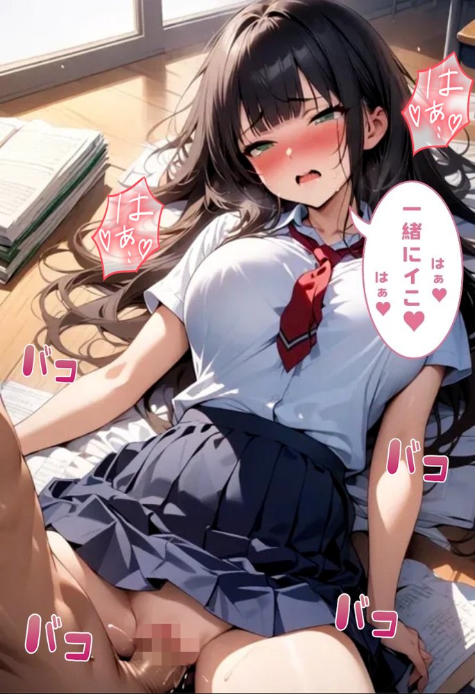 爆乳同級生と秘密の7限目 エロ同人誌画像 010