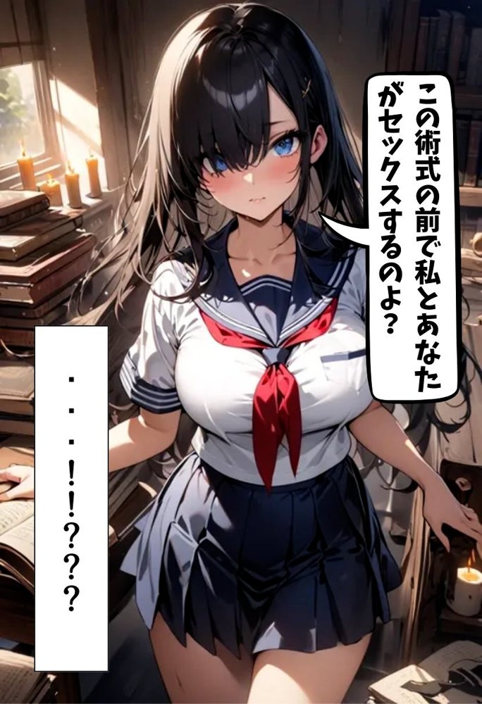 爆乳オカルト部員と濃厚初セックス エロ同人誌画像 019