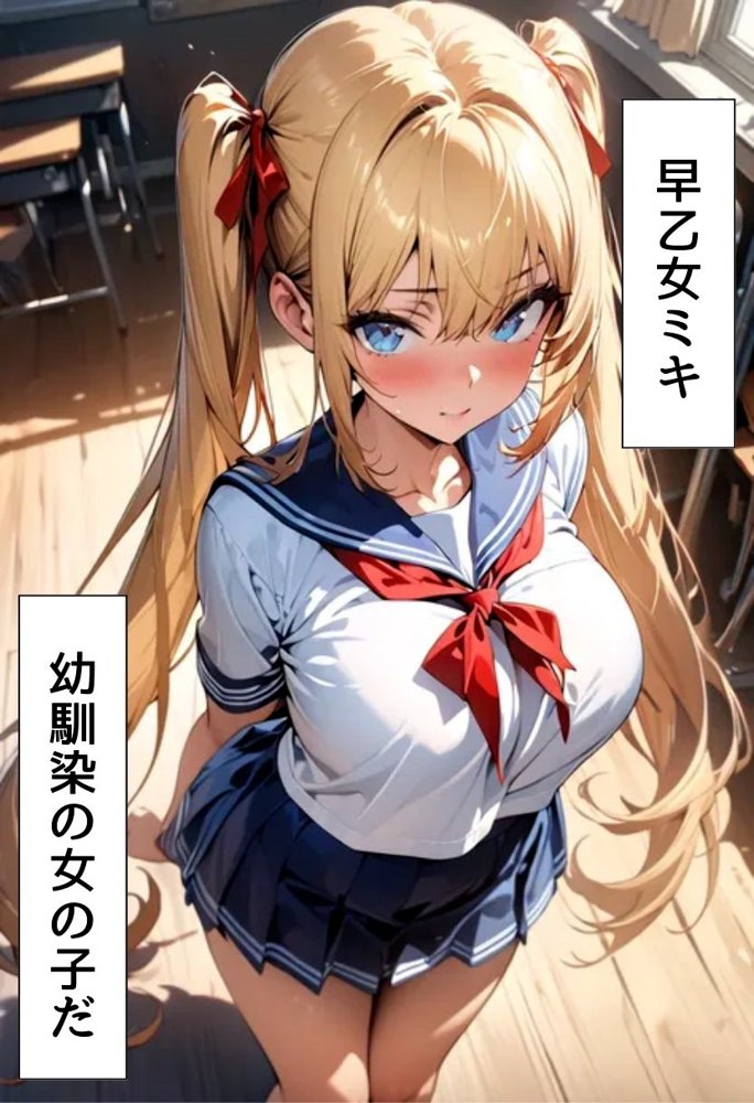 巨乳幼なじみとメイドコスえっち エロ同人誌画像 003