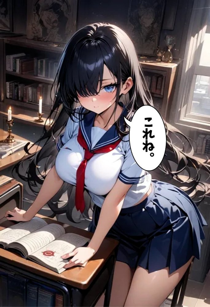 爆乳オカルト部員と濃厚初セックス エロ同人誌画像 009