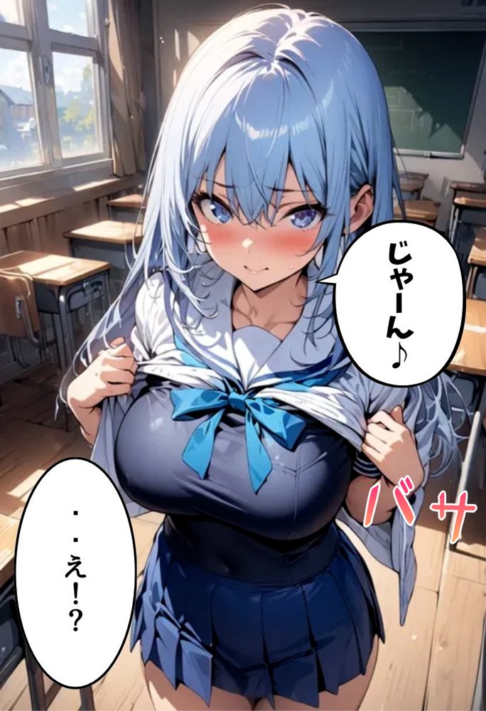 同級生の爆乳妹とスク水えっち エロ同人誌画像 010