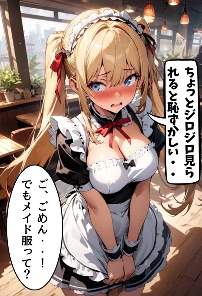 巨乳幼なじみとメイドコスえっち エロ同人誌画像 010