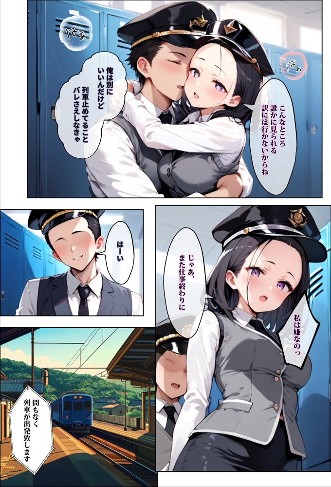 彼氏持ちを寝取ったはずが実は、寝取らせられていた話〜中出し列車で働くビッチ〜 エロ同人誌画像 006