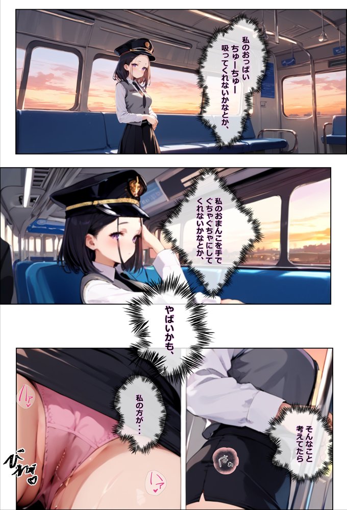 彼氏持ちを寝取ったはずが実は、寝取らせられていた話〜中出し列車で働くビッチ〜 エロ同人誌画像 010